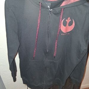 Star Wars Black Hoodie with Red Accents